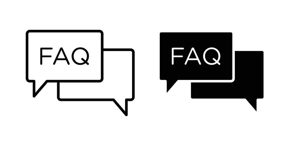 FAQ icon vector design illustrations Stock Illustration