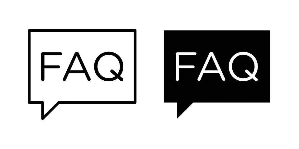 FAQ icon vector, illustration icon set Stock Illustration