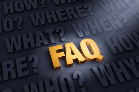 The FAQ Stock Illustration