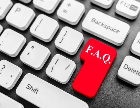 FAQ key Stock Photos