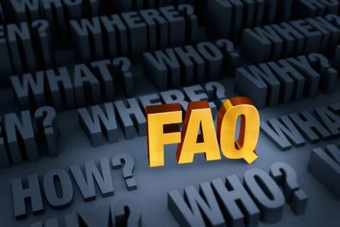 A FAQ For Many Questions Stock Illustration