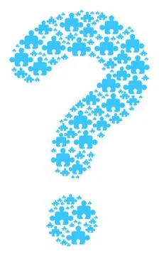 FAQ Mosaic of Component Icons 스톡 일러스트
