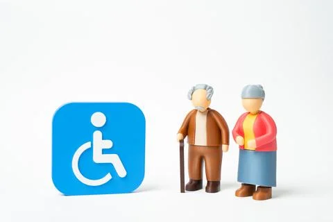 FAQ on obtaining disability status for elderly people in need. Clear guidan.. Stock Photos