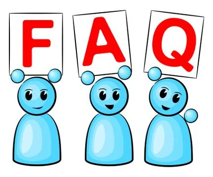 Faq people Stock Illustration
