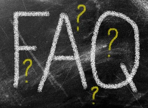 FAQ Stock-Fotos