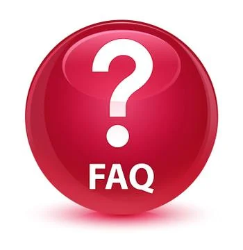 Faq (question icon) glassy pink round button Stock Illustration