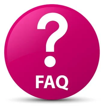 Faq (question icon) pink round button Stock Illustration