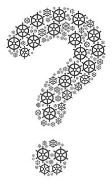 FAQ Shape of Boat Steering Wheel Icons Stock Illustration