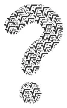 FAQ Shape of Sqrt Icons Illustrazione stock
