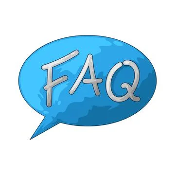 FAQ sign illustration Stock Illustration
