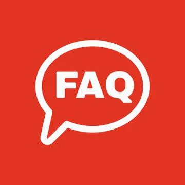 The faq speech bubble icon. Help symbol. Flat イラスト素材