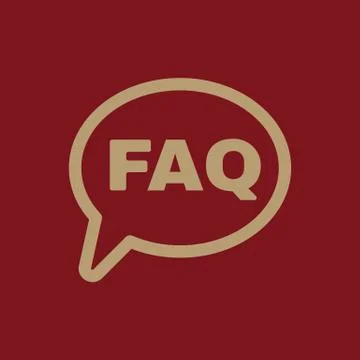 The faq speech bubble icon. Help symbol. Flat Stock Illustration