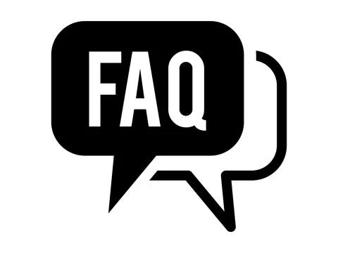 FAQ Vector Icon Help Symbol in Modern Simple Flat Illustration Style Stock Illustration