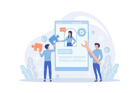 FAQ website support page, guides page. frequently asked questions or questi.. Stock-Illustration