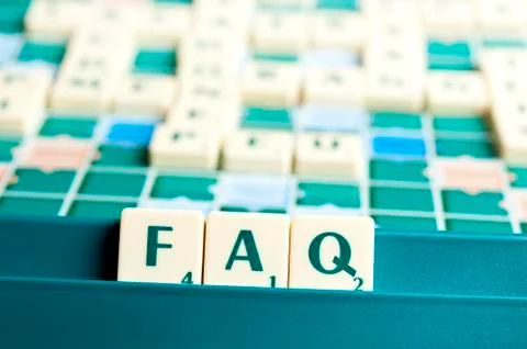 Faq word Stock Photos