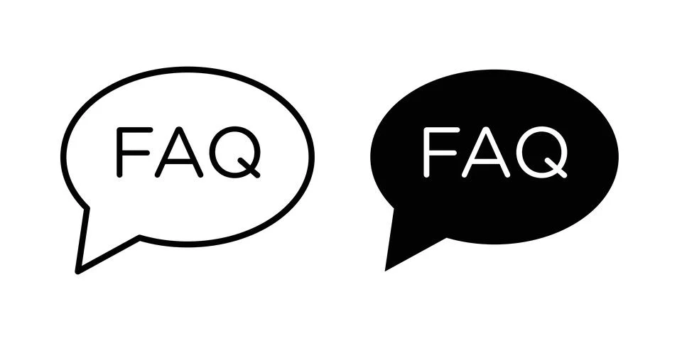 FAQs icon vector symbol graphics Stock Illustration