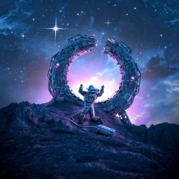 Far from home Stockillustratie