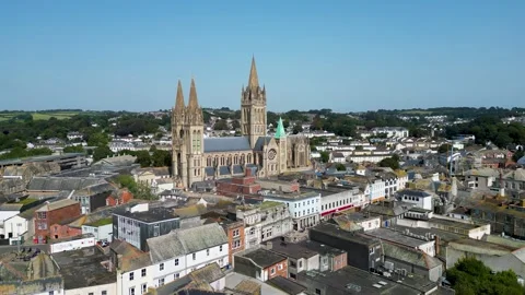 Far Orbit Truro Cathedral Stock Footage 251801294