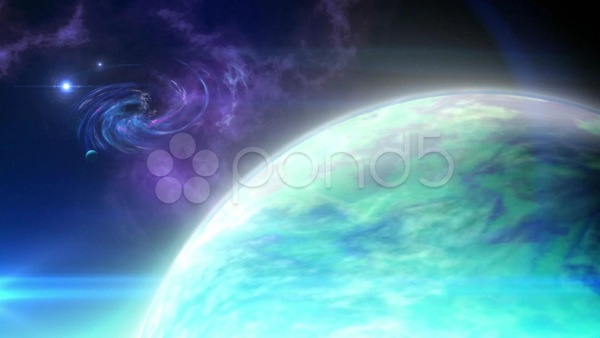 Far planet loop | Stock Video | Pond5