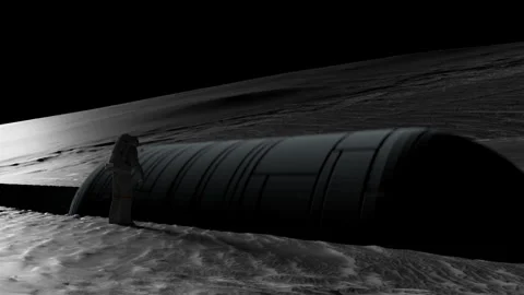 On the far side of the Moon Stock Footage 247800630