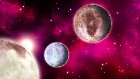 Far space scene. Loop. Stock Footage 91254080