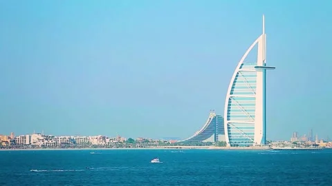 Far view of Dubai, UAE Stock Footage 239505833