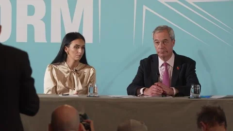 Farage responds to Pochin's comments Video stock 320011098