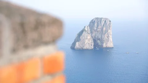 Faraglioni di capri Stock Footage 128448204