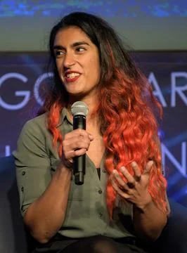 Farah Alibay, a systems engineer working on the Mars 2020 rover at NASAs Je.. Stock Photos