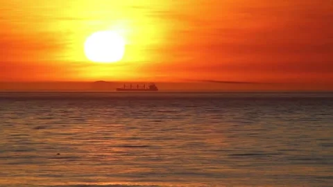Farallon Islands Sunset Time Lapse Stock Footage 142476970