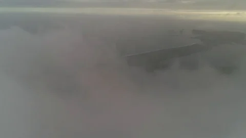 Faraway aerial view above the cloud of empty beach, Westfjords Region, Iceland. Video stock 102141306