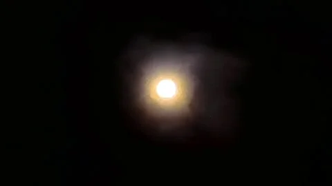 Faraway Full Moon After Midnight Video stock 335961976