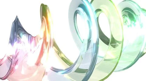 Farbe Glas Spirale 3d render Color glass spiral 3d render Copyright: xZoon... Stock Photos