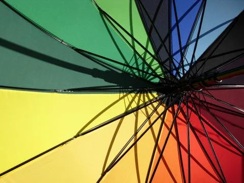 Farbenfroher Schirm Foto stock