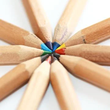 Farbspitzen Stock Photos