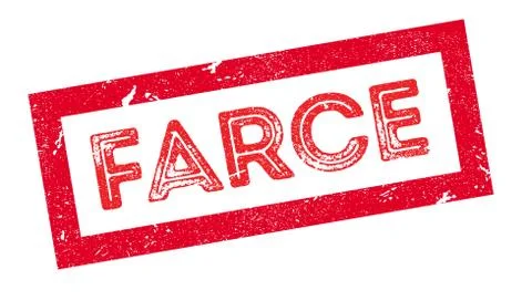 Farce rubber stamp Stock Illustration