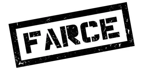 Farce rubber stamp Stock Illustration