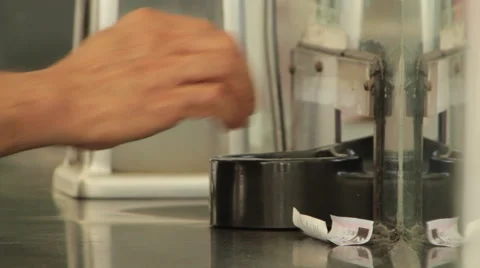 Fare Collector Box Stock Footage 45699591