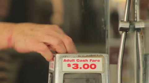 Fare Collector Box Stock Footage 45699702