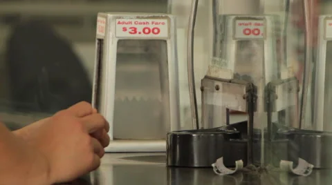 Fare Collector Box Stock Footage 45699825