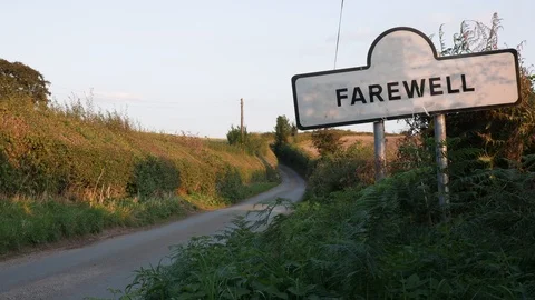 Farewell road Stock Footage 98953740