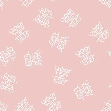 Farewell room line seamless pattern Stock Illustration