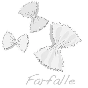 Farfalle vector image Stock Illustration