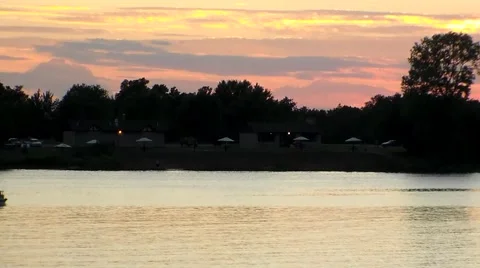 Farlington Beach Sunset 30 sec.mp4 Stock Footage 40465827