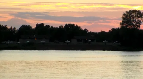 Farlington Beach Sunset 60 sec.mp4 Stock Footage 40466123