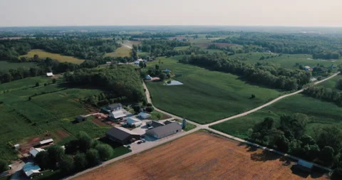 Farm Aerial Stock Footage 320336922