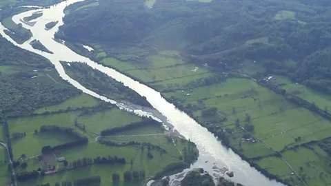 Farm aerial view Stock Footage 77053000