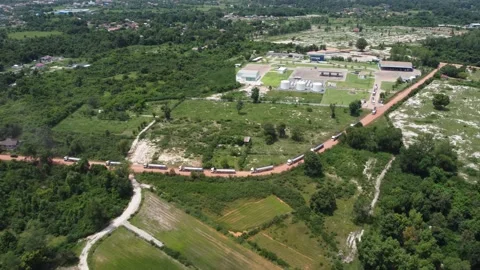 Farm Aerial View2 Stock Footage 162006099