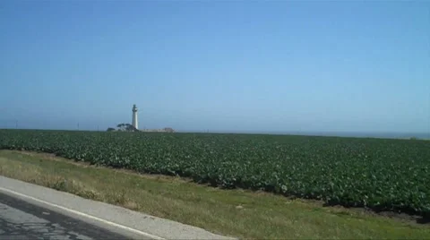 Farm and Fields from the Car HD Stock Footage 7756856