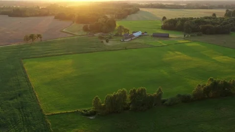 Farm and Fields Stock Footage 249698215